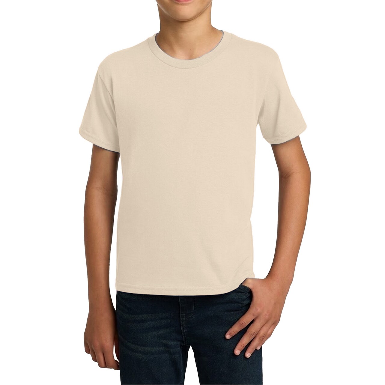 Gildan Youth Heavy Cotton T-Shirt, Plain Short Sleeve Craft & Print Ready